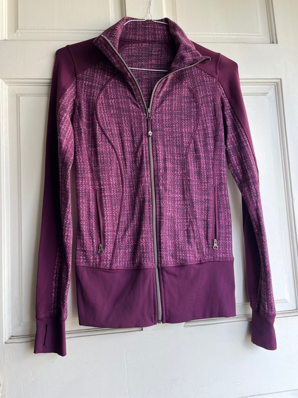 Lululemon Women's Zip-Front Athletic Jacket in Deep Plum